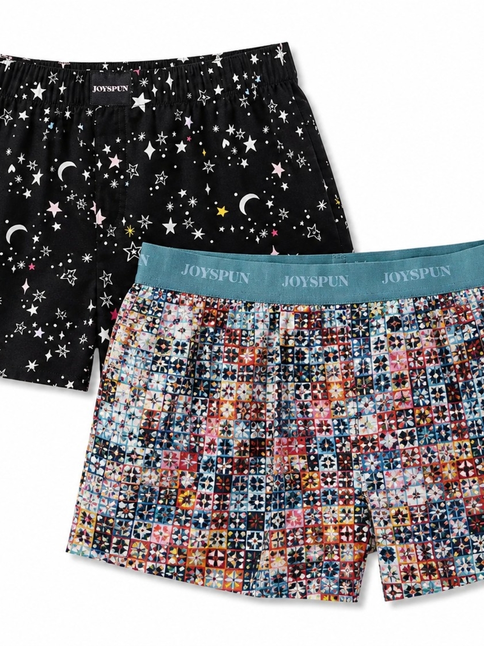 Joyspun Pajama Boxer Shorts Bundle Lot of 2 Women's 3X (22W-24W) Sleep Shorts